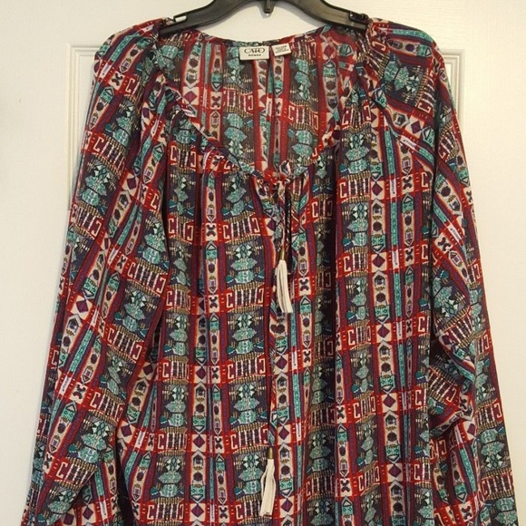 Cato Tops - ❤️CATO Woman's Blouse Sz 22/24W Pullover BOHO